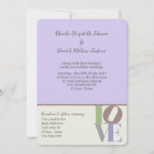 愛モダン結婚式招待状 招待状 (正面)