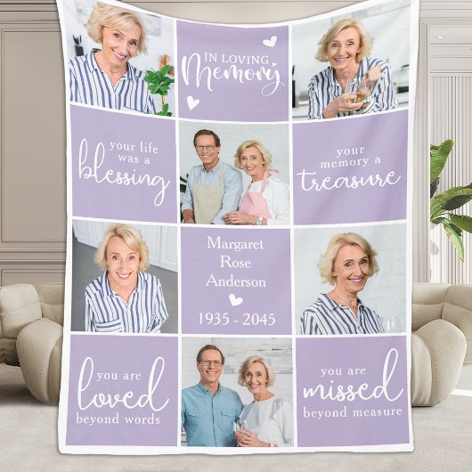 愛モダン者の思い出6数々の記念詩 フリースブランケット