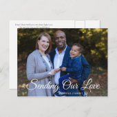 愛モダン聖書はがきパーソナライズされた送り ポストカード (正面/裏面)