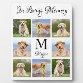 愛モダン記憶のコラージュPetメモリアル フォトプラーク (正面)