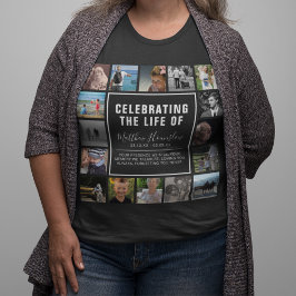 愛モダン記憶の写真コラージュ Tシャツ