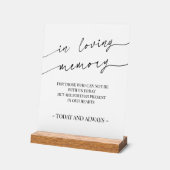 愛モダン記憶の書のメモリアルのサイン アクリルサイン (傾斜)