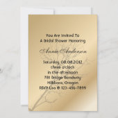 愛モダン鳥の素朴な田舎結婚 招待状 (裏面)