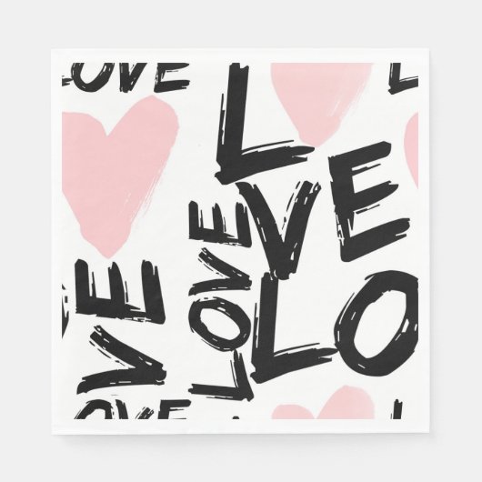 愛モダン スタンダードランチョンナプキン (正面)