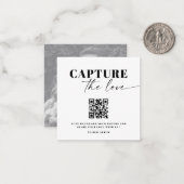愛モダンQRコード表カードのキャプチャ ノートカード (正面/裏面インサイチュ)