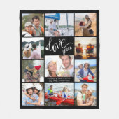 愛モダンYouフォトコラージュ11写真カスタム フリースブランケット (正面)