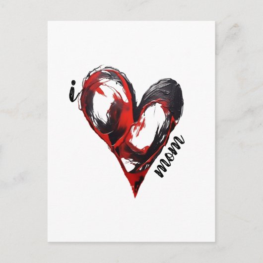 愛ユニークの絵を描Tシャツ – カスタムデザインTシャツ ポストカード (正面)