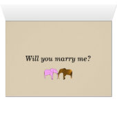 愛ユニークの象のカード (内部横(下))