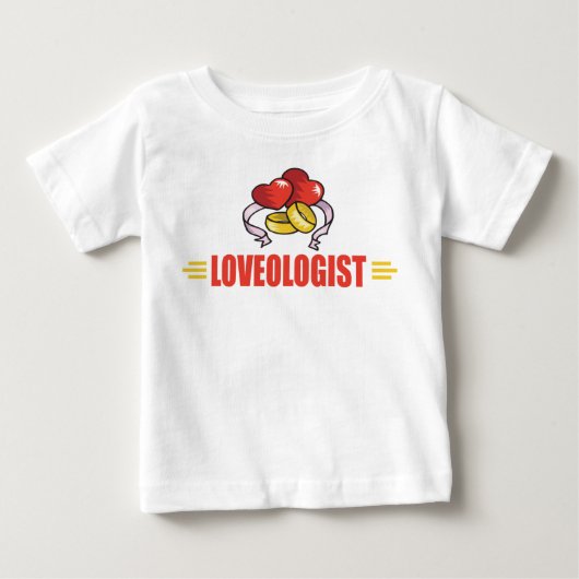 愛ユーモアのある結婚よ ベビーTシャツ (正面)
