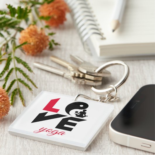 愛ヨガ キーホルダー (正面右)