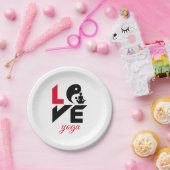 愛ヨガ ペーパープレート (パーティー)