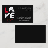 愛ヨガ 名刺 (正面/裏面)