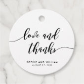 愛リラックスと愛の感謝してい結婚脚本 フェイバータグ (正面)