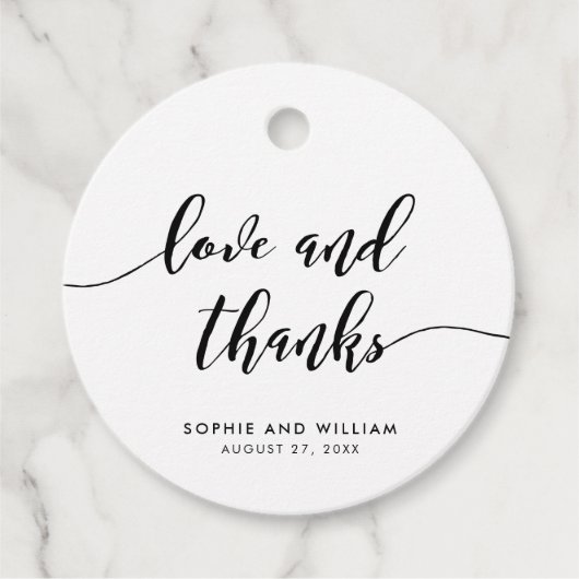 愛リラックスと愛の感謝してい結婚脚本 フェイバータグ (正面)