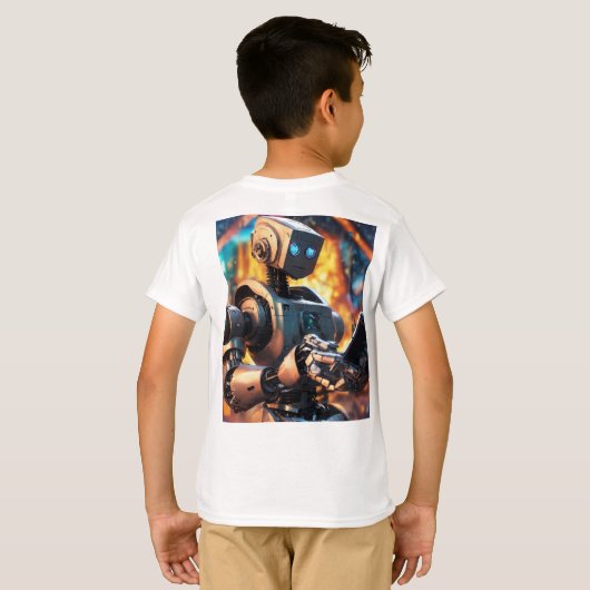 愛ロボット Tシャツ (裏面フル)