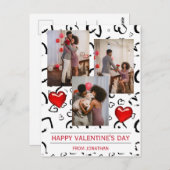 愛ロマンエレガントティヴァレンティネスの日カップルの写真 ポストカード (正面/裏面)