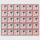 愛ヴァレー州Blacknoseのヒツジの包装紙 ラッピングペーパー (フラット)