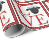 愛ヴァレー州Blacknoseのヒツジの包装紙 ラッピングペーパー (ロールコーナー)