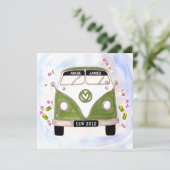 愛ヴァンの名前入りな結婚式招待状 招待状 (スタンド正面)