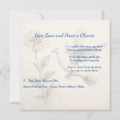 愛与えと平和のチャンス。地球の平和 カード (裏面)