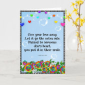 愛与えのあいさつ遠くにカード カード (黄色い花)