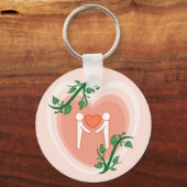 愛与えハート キーホルダー (正面)