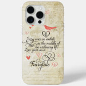 愛与え私たちおとぎ話タイポグラフィ引用文 Case-Mate iPhoneケース (裏面)