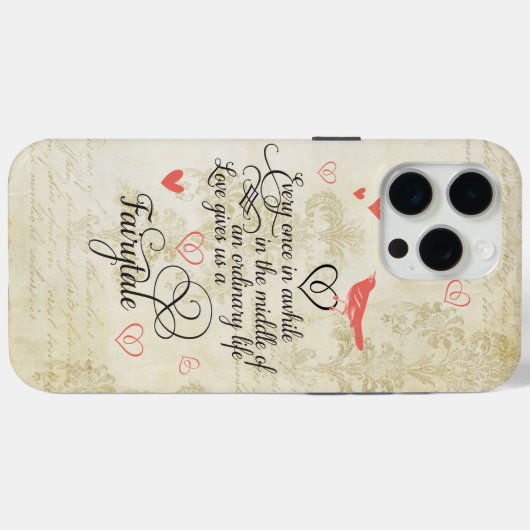 愛与え私たちおとぎ話タイポグラフィ引用文 Case-Mate iPhoneケース (裏面 (横))