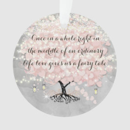 愛与え私たちおとぎ話ハートリーフ結婚ツリーのO オーナメント