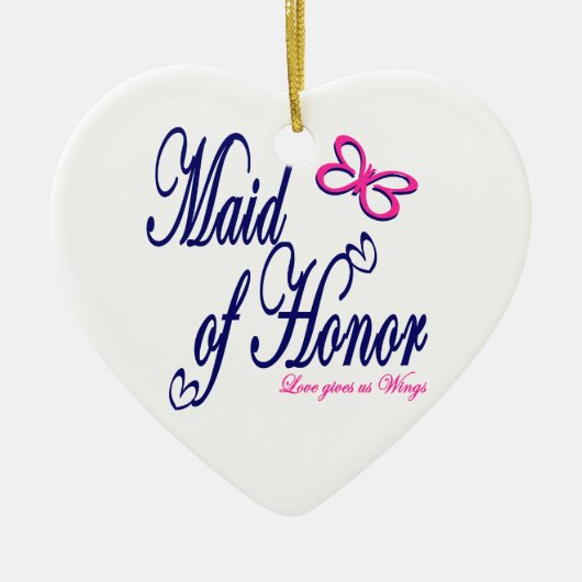 愛与え翼 セラミックオーナメント (正面)