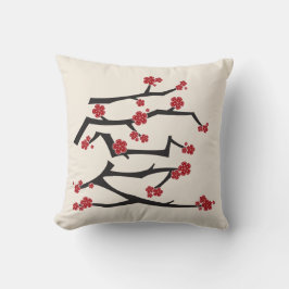 愛中国のさくらんぼ花咲き赤桜結婚 クッション