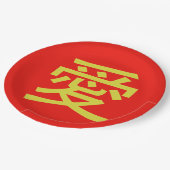 愛中国の書 ペーパープレート (アングル)