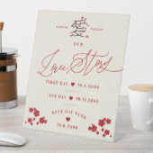 愛中国の赤さくらんぼ花我々の愛の物語 台座サイン (インサイチュ)