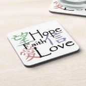 愛中国の、希望、信仰の象徴 コースター (左側)