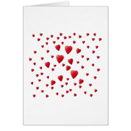 愛中心の赤と白パターン