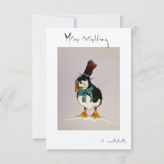 愛予測できな者のカード サンキューカード (正面)