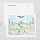 愛人フランスの小はがき ポストカード (正面/裏面)