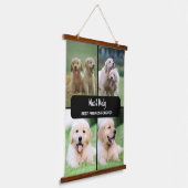 愛人モダン友よ最高のり永遠の犬の写真 吊り下げ型タペストリー (傾斜あり)