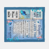 愛人名パーソナライズされたメッセージ文字毛布へ フリースブランケット (正面(横))