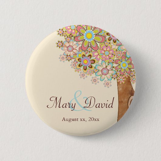 愛保存の木日付 缶バッジ (正面)