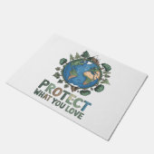 愛保護しること» Environmental Earthデザイン ドアマット (アングル)