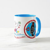 愛保護2赤_ マグカップ (正面右)