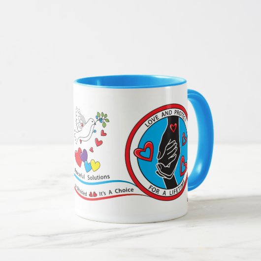 愛保護3_赤 マグカップ (正面右)