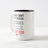 愛信じす誇りを持ったる記念日 ツートーンマグカップ (正面左)