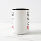 愛信じす誇りを持ったる記念日 ツートーンマグカップ (中央)