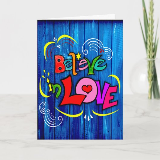 愛信じで カード (正面)