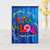 愛信じで カード (黄色い花)