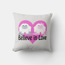 愛信じで！キュートなイェティス クッション