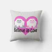 愛信じで！キュートなイェティス クッション (裏面)