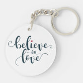 愛信じバレンタイン書道 | キーホルダー (裏面)